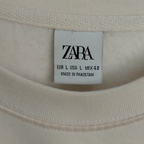 Zara Ivory Sweater with Flying Bird Design - Picture 3 of 6